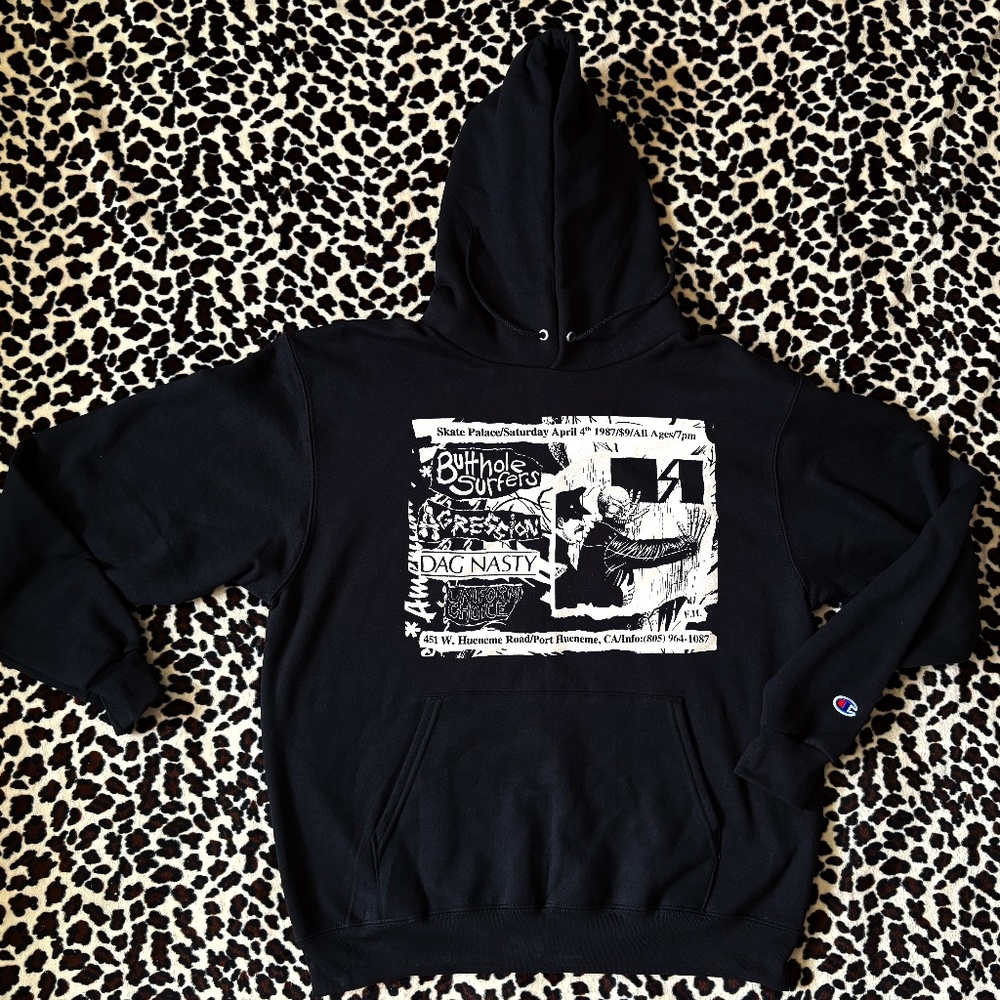 Agression Butthole Surfers Vintage Flyer Hoodie